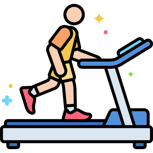 Treadmill Flaticons Lineal Color icon