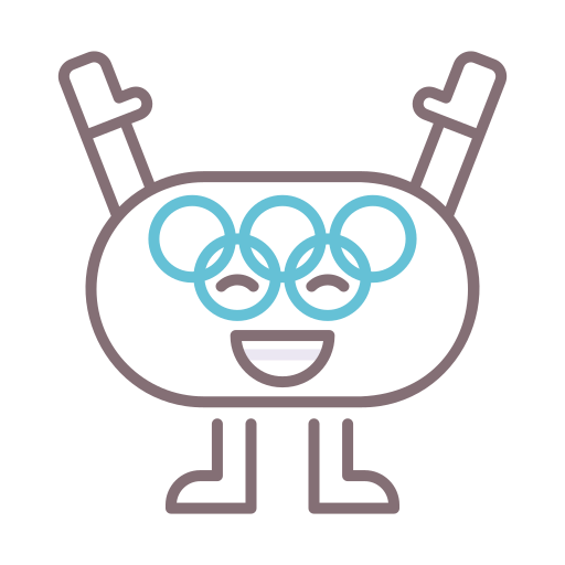 Олимпийские игры Flaticons Lineal Color иконка