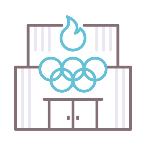 Олимпийский парк Flaticons Lineal Color иконка