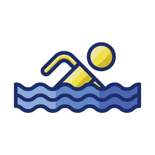 Swimming Flaticons Lineal Color icon