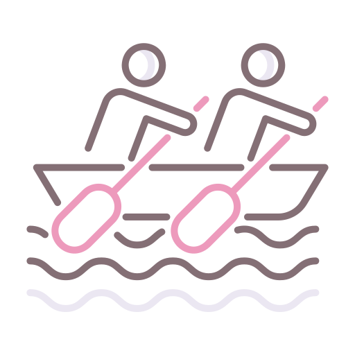 Rowing Flaticons Lineal Color icon