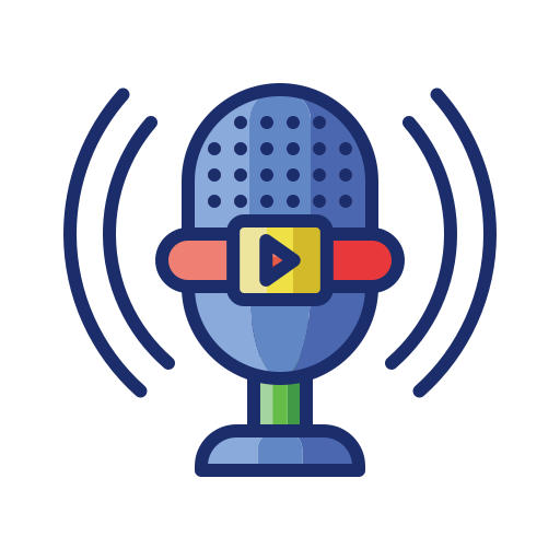 Broadcast Flaticons Lineal Color icon