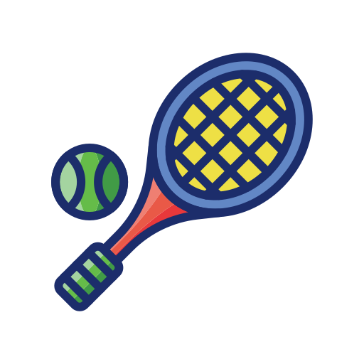 테니스 Flaticons Lineal Color icon