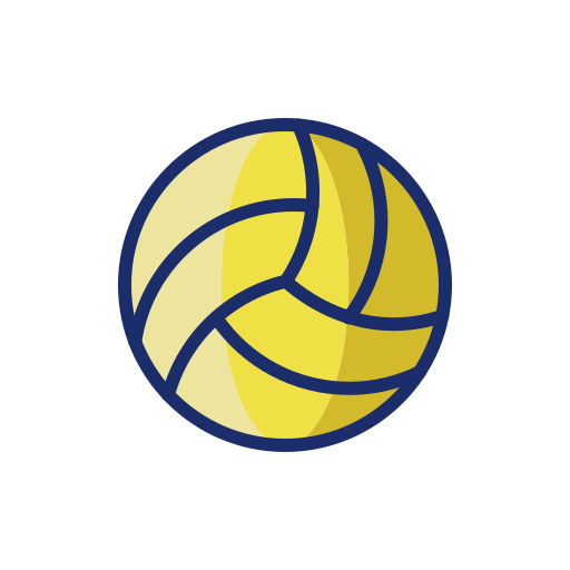Volleyball Flaticons Lineal Color icon