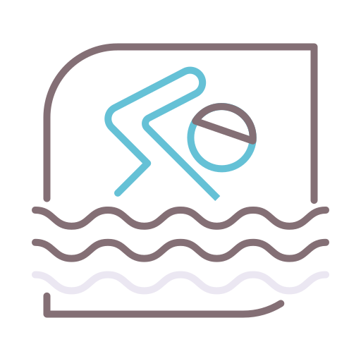 Swimming Flaticons Lineal Color icon