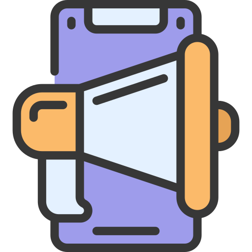 Mobile marketing Juicy Fish Soft-fill icon