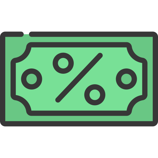 Interest rate Juicy Fish Soft-fill icon