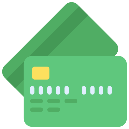 tarjetas de crédito Juicy Fish Flat icono