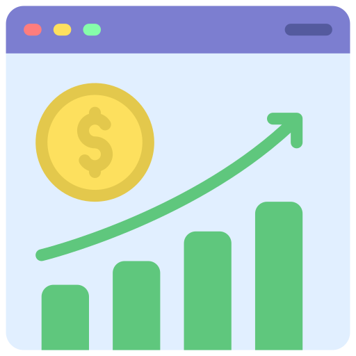 Financial report Juicy Fish Flat icon