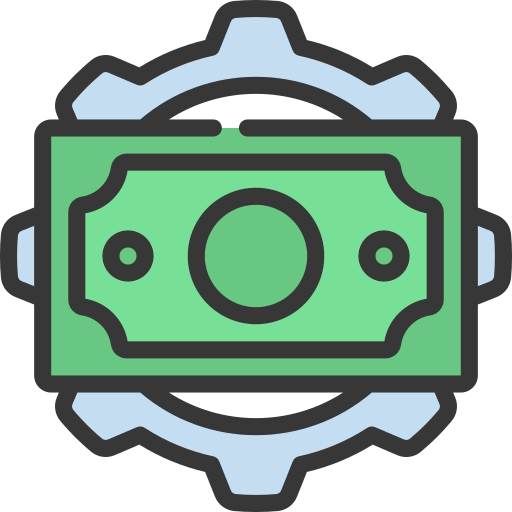 zarządzanie pieniędzmi Juicy Fish Soft-fill ikona