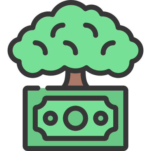drzewo pieniędzy Juicy Fish Soft-fill ikona