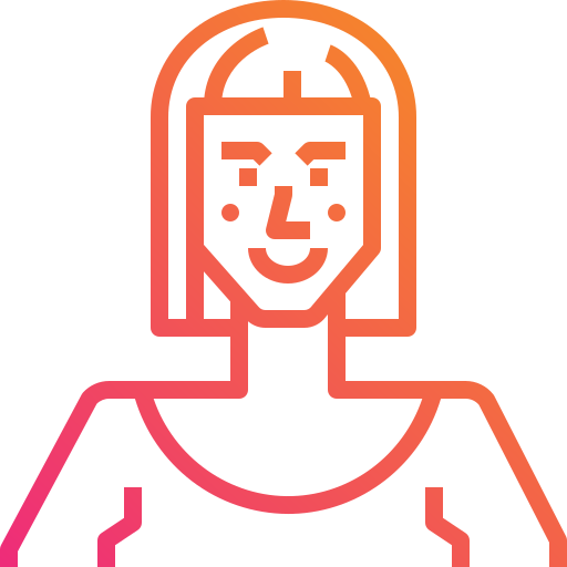 mujer Mangsaabguru Lineal Gradient icono