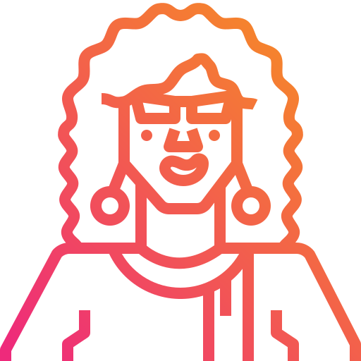 mujer Mangsaabguru Lineal Gradient icono
