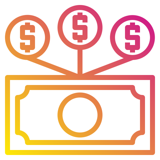 Money Payungkead Gradient icon