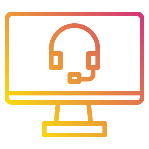 Monitor Payungkead Gradient icon