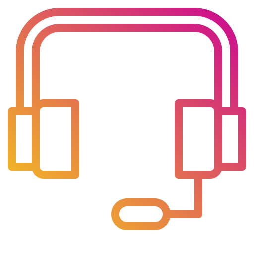 Headphone Payungkead Gradient icon