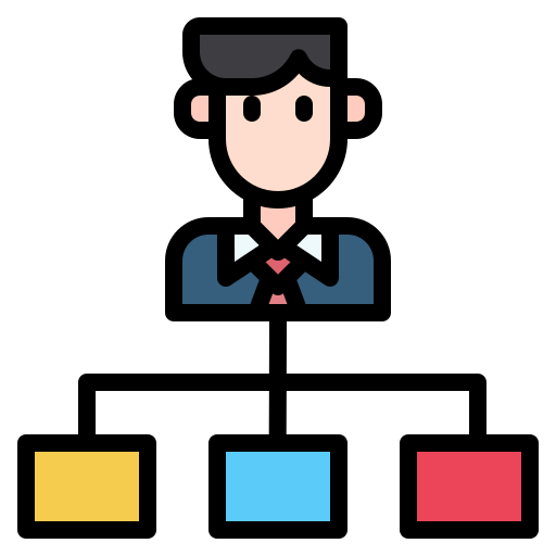 Businessman Payungkead Lineal Color icon