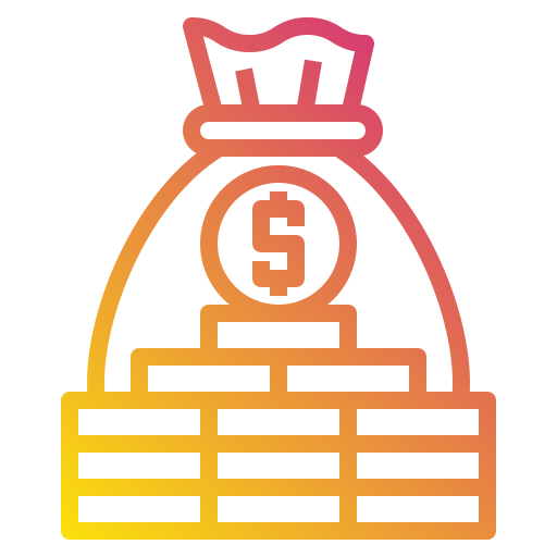 Money bag Payungkead Gradient icon