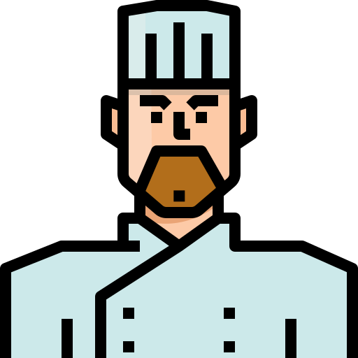 cocinero Mangsaabguru Lineal Color icono