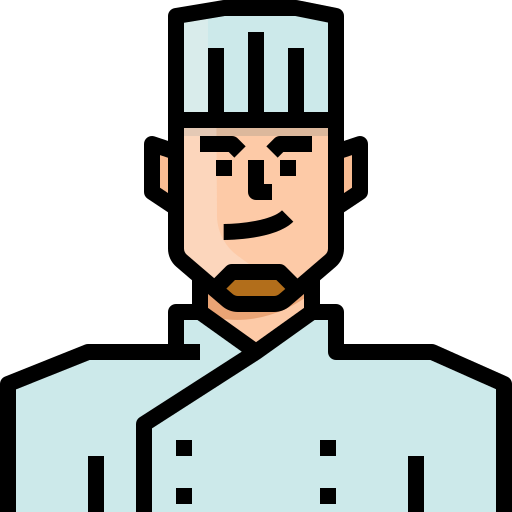 szef kuchni Mangsaabguru Lineal Color ikona