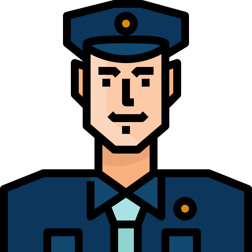 Полицейский Mangsaabguru Lineal Color иконка