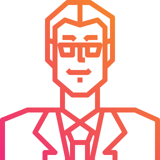 ビジネスマン Mangsaabguru Lineal Gradient icon