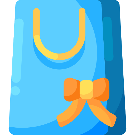 Gift bag Special Shine Flat icon