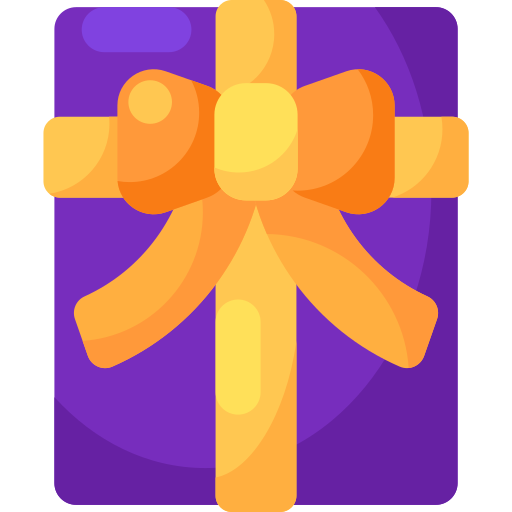 geschenk Special Shine Flat icon