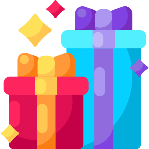 Gift box Special Shine Flat icon