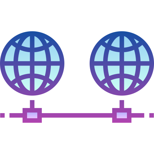 Глобальное соединение Detailed bright Gradient иконка
