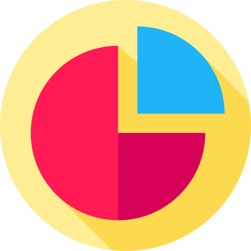 Pie chart Flat Circular Flat icon