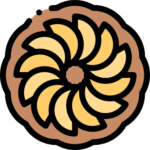 szarlotka Detailed Rounded Lineal color ikona