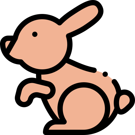 Шоколадный кролик Detailed Rounded Lineal color иконка