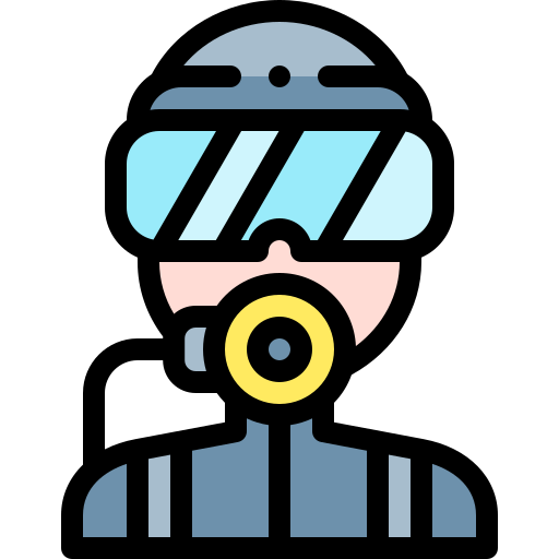 Diver Detailed Rounded Lineal color icon