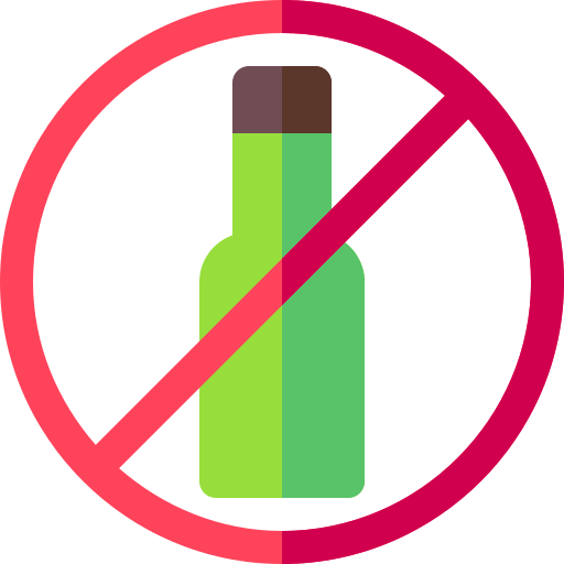 No alcohol Basic Rounded Flat icon