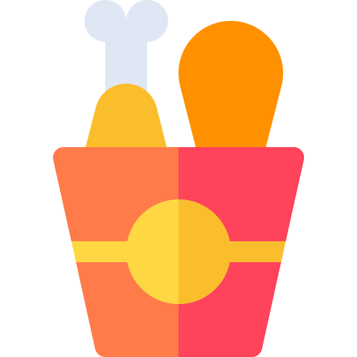 pollo Basic Rounded Flat icono