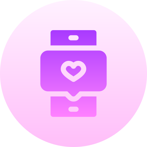 心臓 Basic Gradient Circular icon