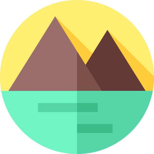 山 Flat Circular Flat icon
