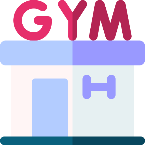 gimnasio Basic Rounded Flat icono