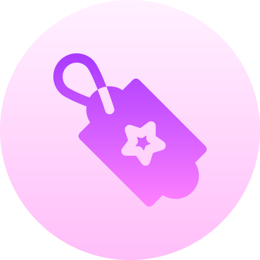 etikett Basic Gradient Circular icon