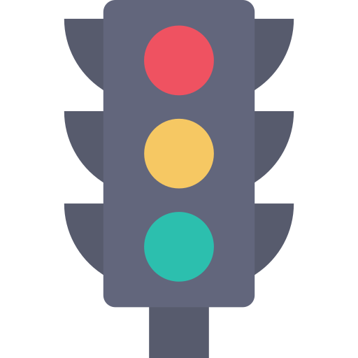 Traffic lights Dinosoft Flat icon