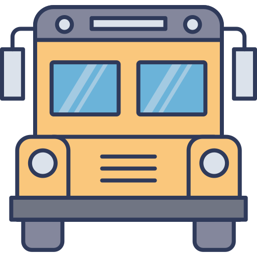schoolbus Dinosoft Lineal Color icoon