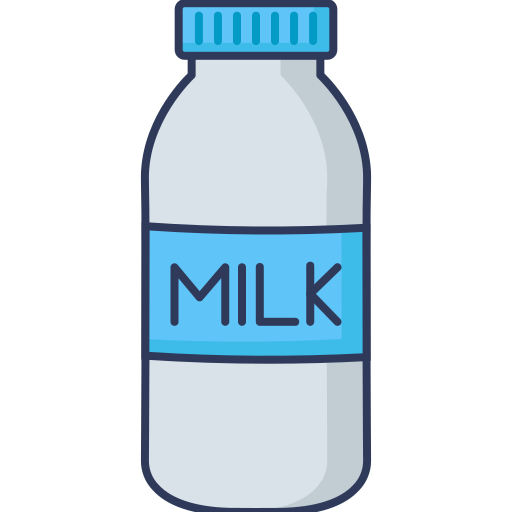 garrafa de leite Dinosoft Lineal Color Ícone