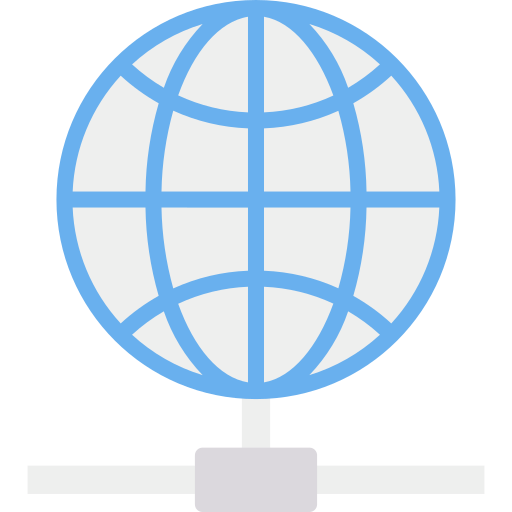 Global connection Dinosoft Flat icon