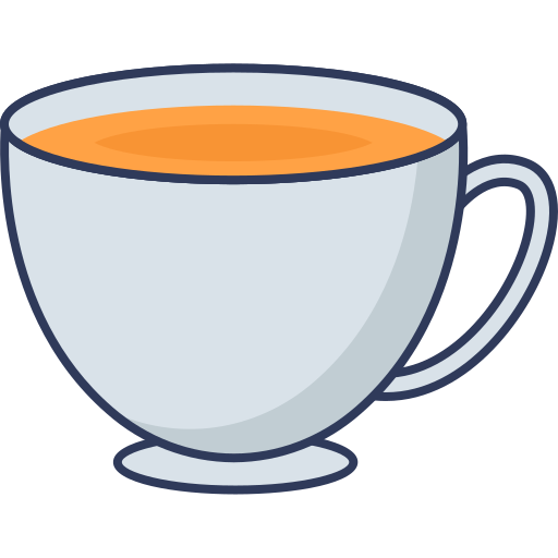 xícara de chá Dinosoft Lineal Color Ícone
