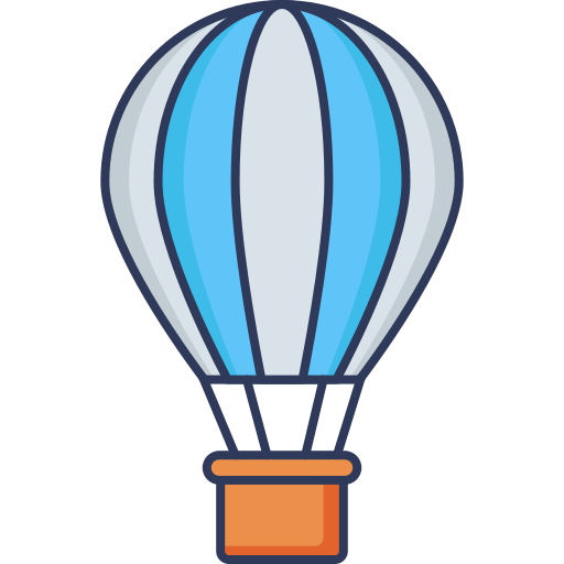 heißluftballon Dinosoft Lineal Color icon