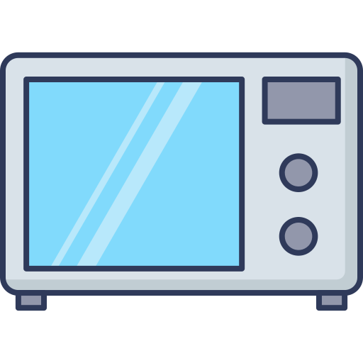 Microwave oven Dinosoft Lineal Color icon