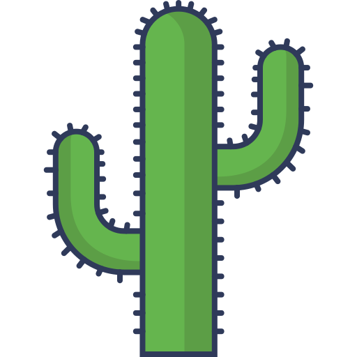 Cactus Dinosoft Lineal Color icon