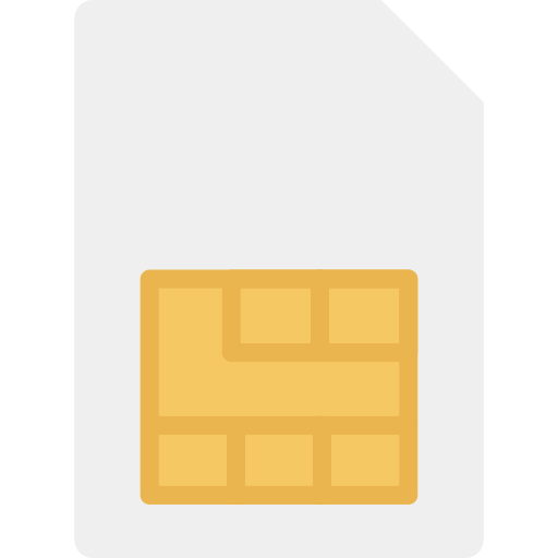 sim 카드 Dinosoft Flat icon