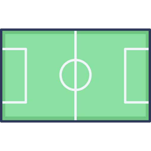 boisko do piłki nożnej Dinosoft Lineal Color ikona